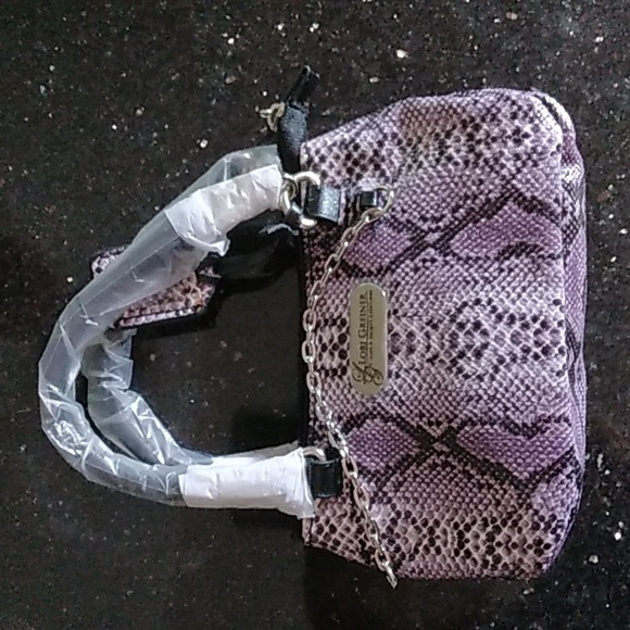 Tiny Lori Greiner Faux Snakeskin Purse - Picture 2 of 5